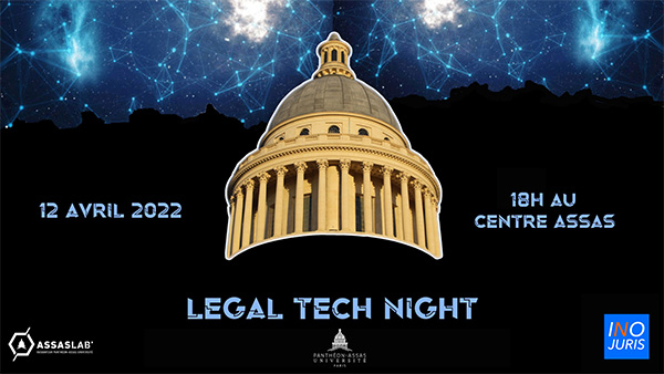 Affiche de la LegalTech night du 12 avril 2022